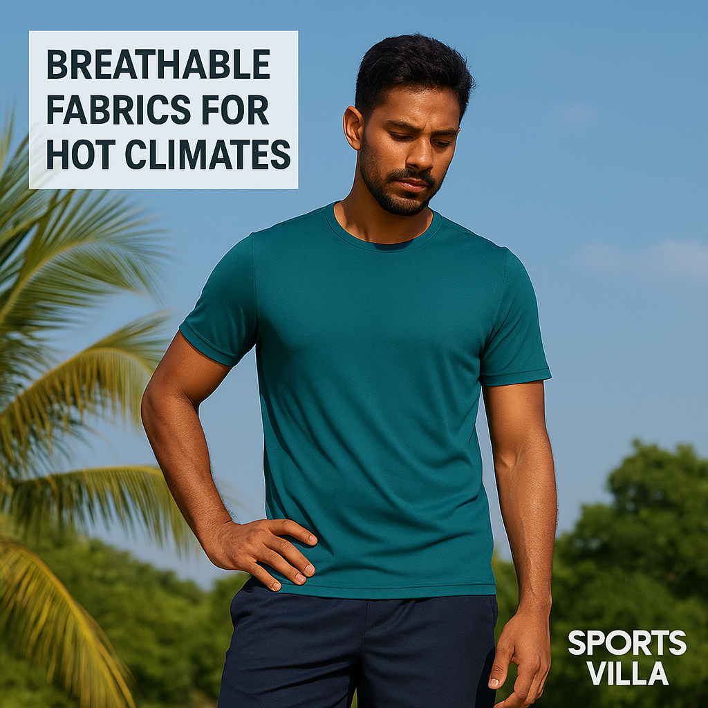 Which fabrics are most breathable and comfortable for activewear in hot climates?