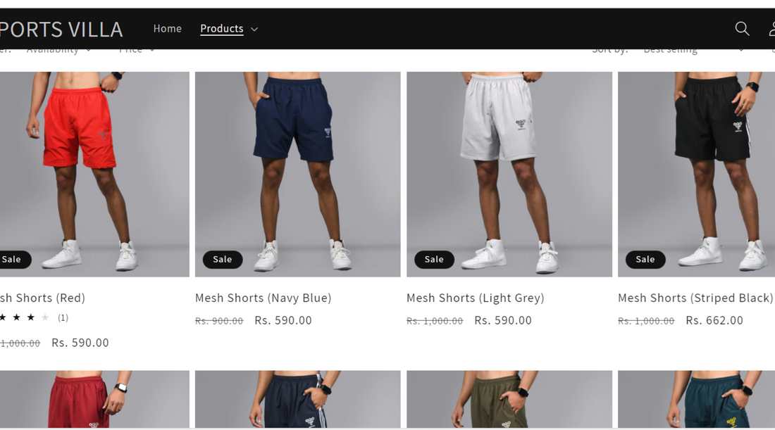 Mesh Shorts - Why its the best allrounder Shorts for Men - SPORTS VILLA