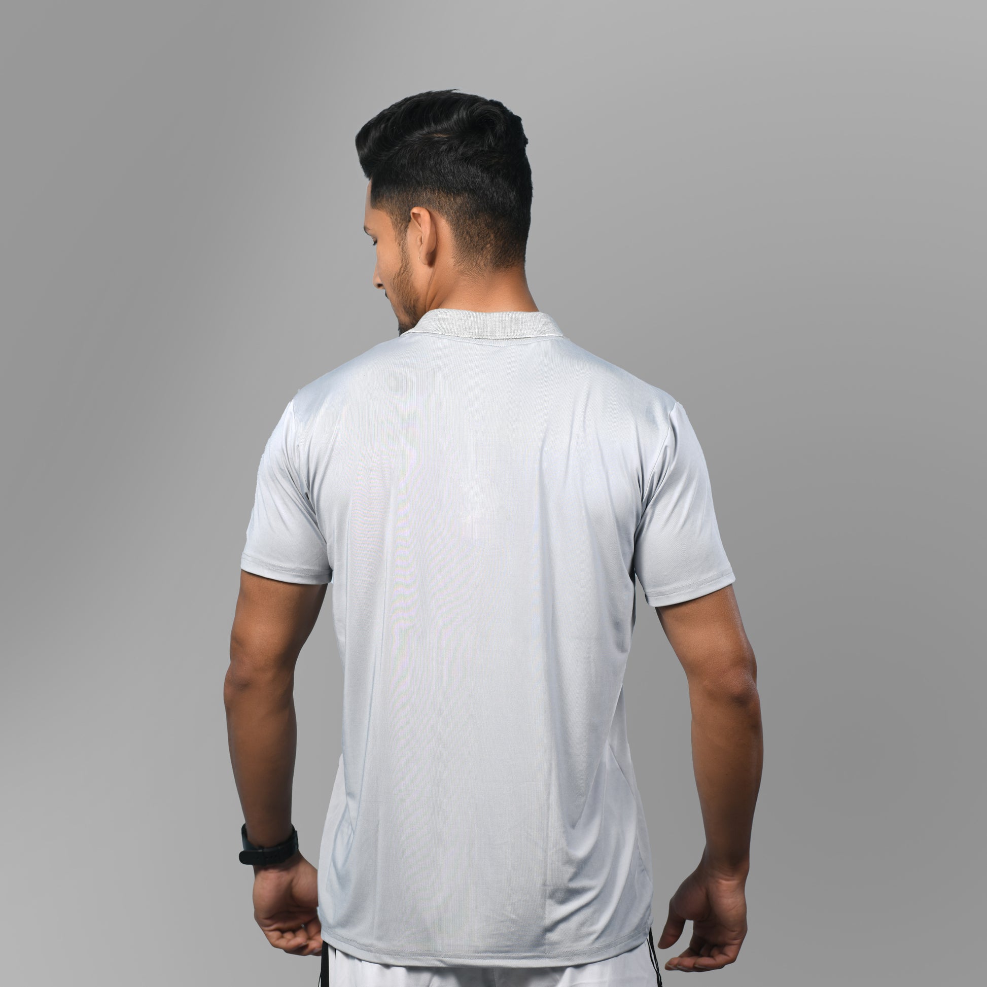 360 Collared Jersey (Light Grey) - SPORTS VILLA