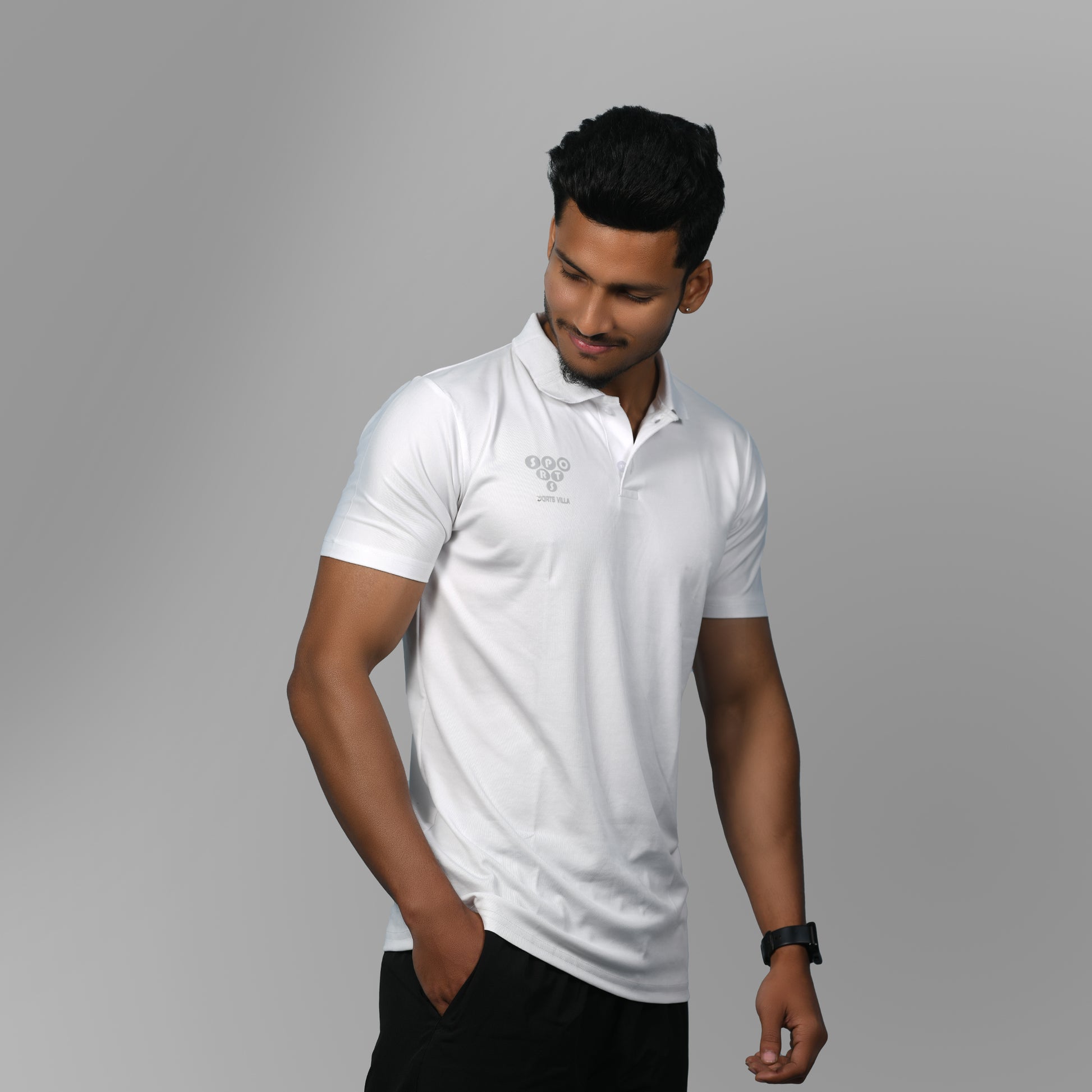 360 Collared Jersey (White) - SPORTS VILLA