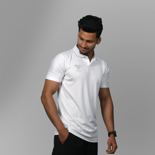 360 Collared Jersey (White) - SPORTS VILLA