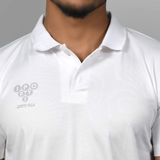 360 Collared Jersey (White) - SPORTS VILLA