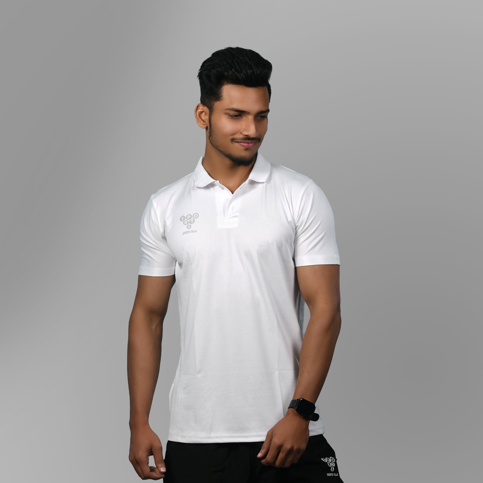 360 Collared Jersey (White) - SPORTS VILLA
