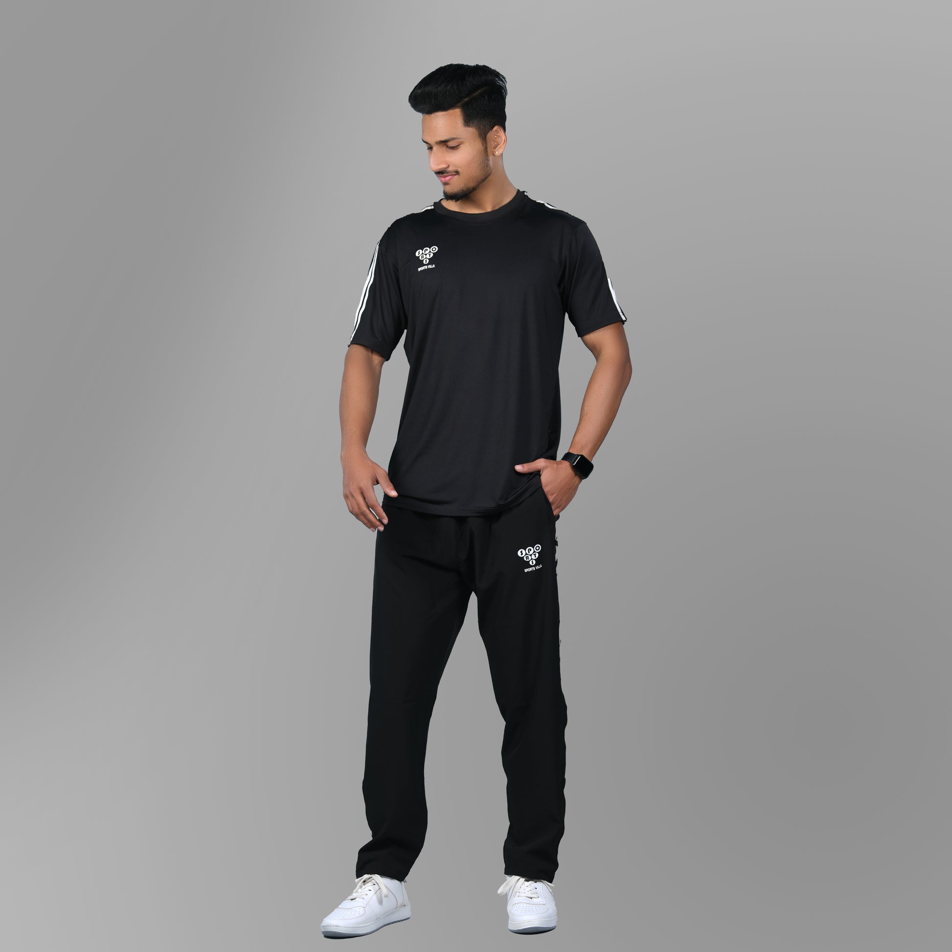 360 Jersey (Striped Black) - SPORTS VILLA