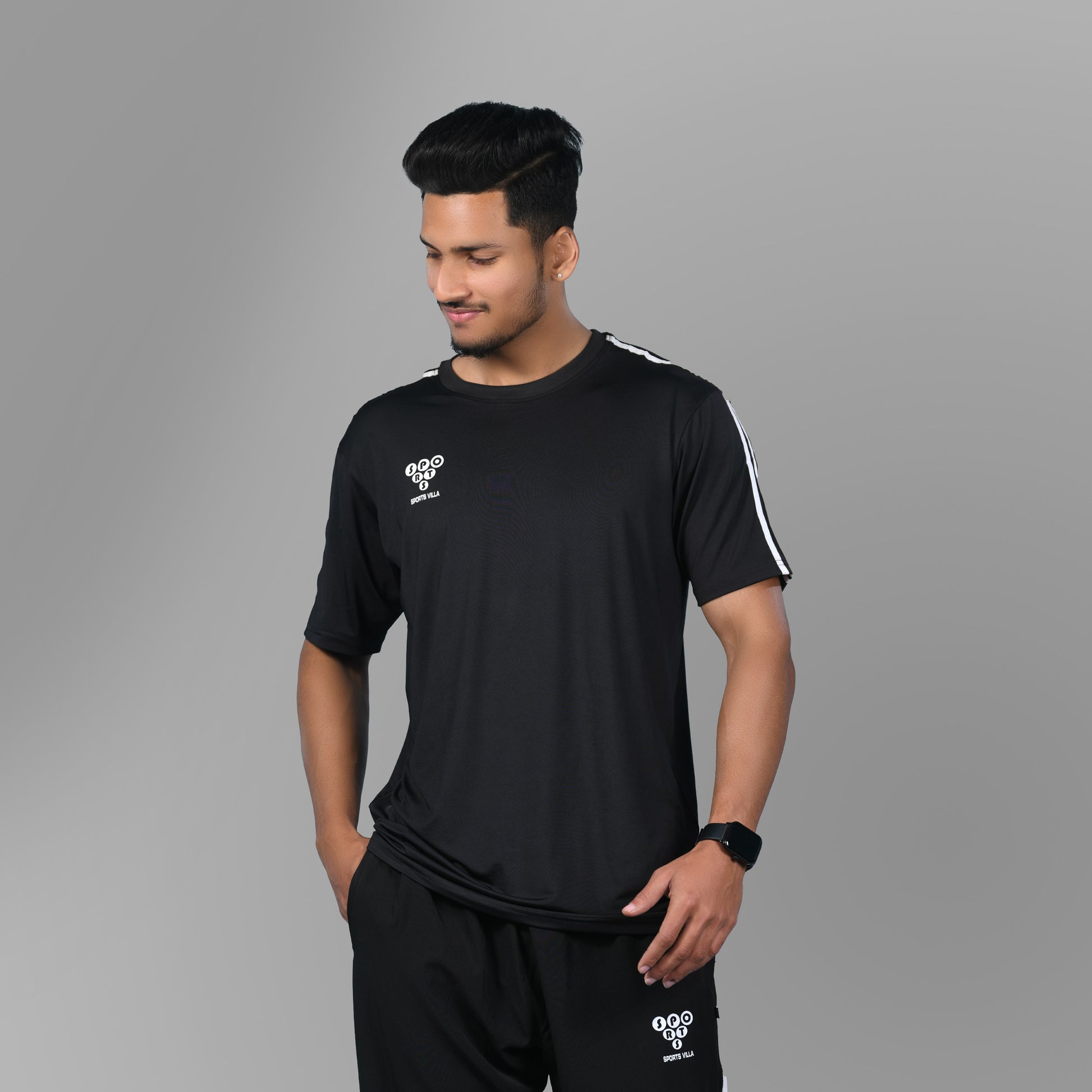 360 Jersey (Striped Black) - SPORTS VILLA