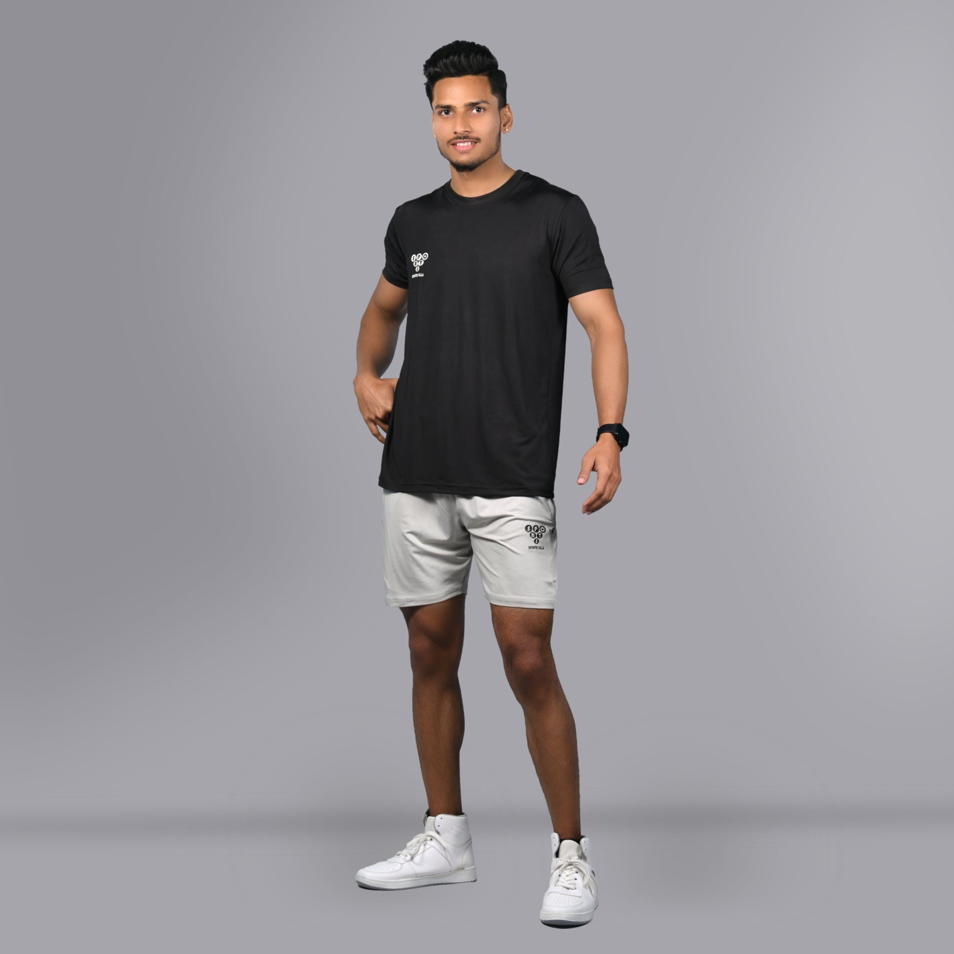 Running Shorts - Light Grey - SPORTS VILLA