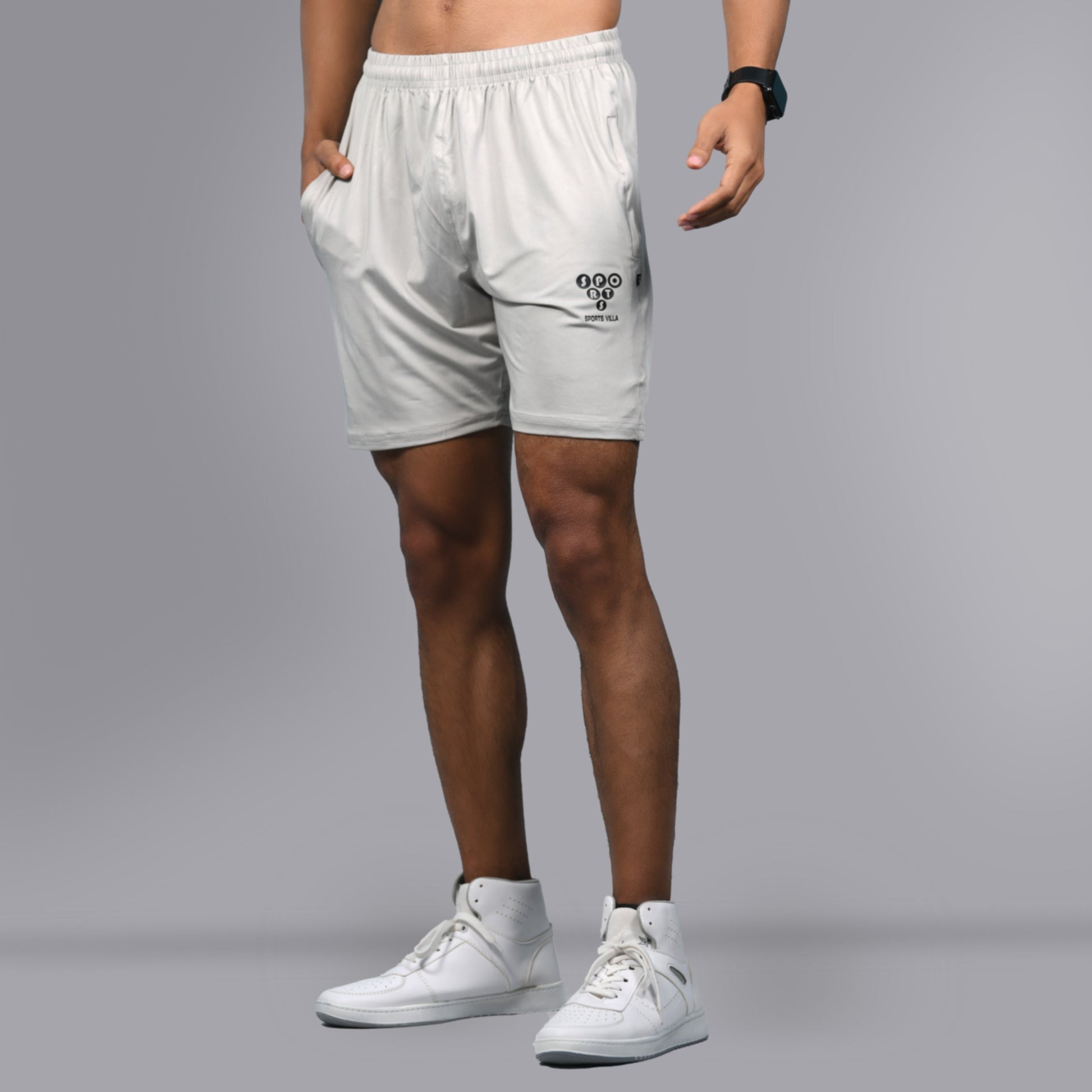 Running Shorts - Light Grey - SPORTS VILLA