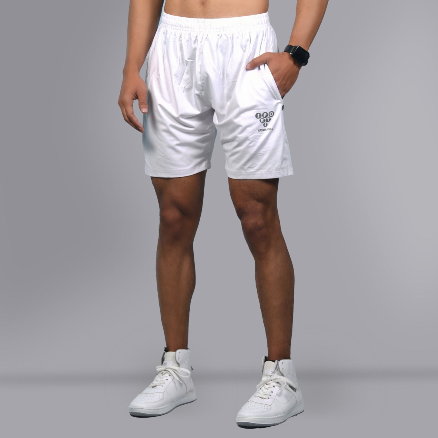 Running Shorts - White - SPORTS VILLA