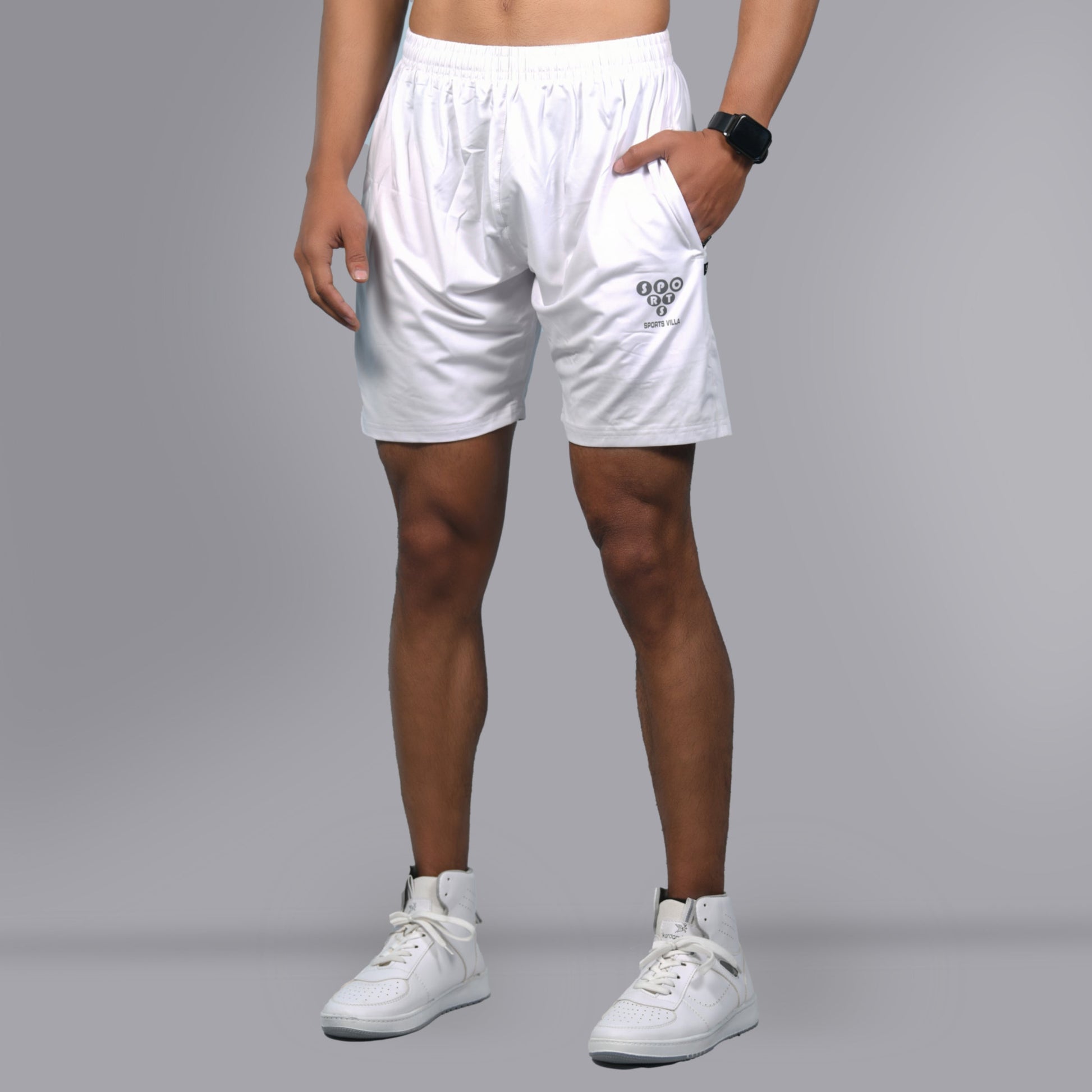 Running Shorts - White - SPORTS VILLA