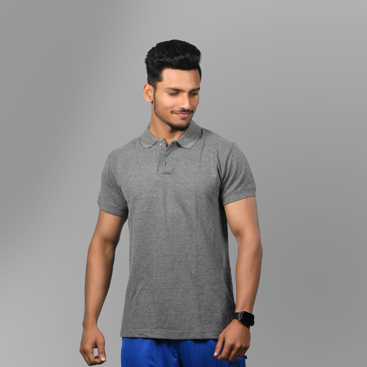 Cotton Tshirt (Dark Grey) - SPORTS VILLA