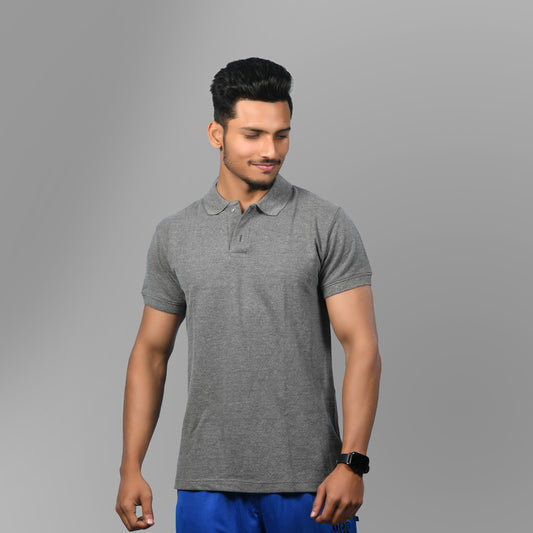 Cotton Tshirt (Dark Grey) - SPORTS VILLA