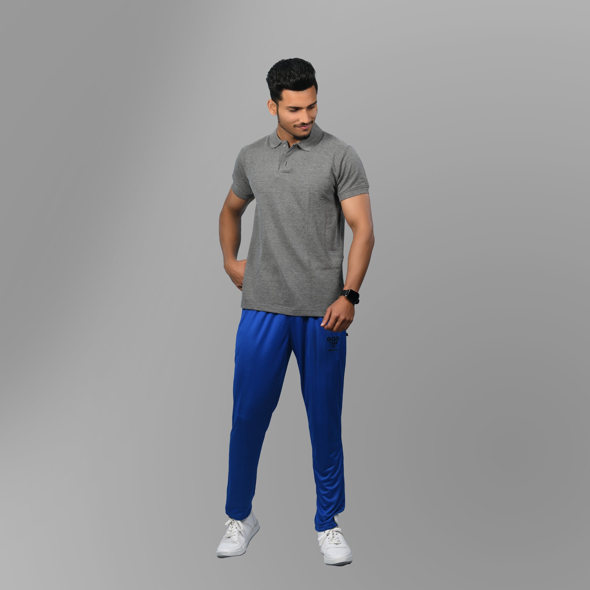 Cotton Tshirt (Dark Grey) - SPORTS VILLA