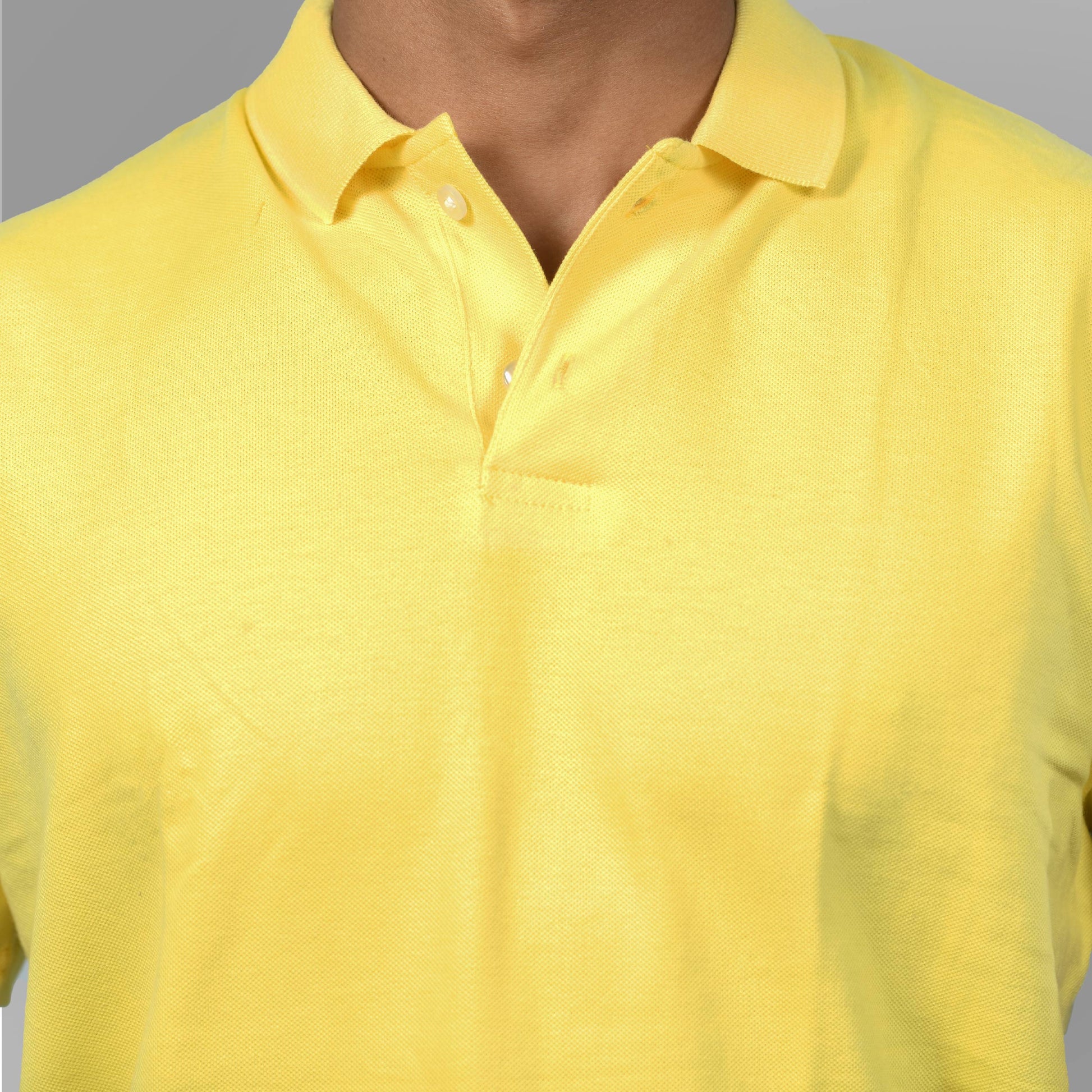 Cotton Tshirts (Lemon Yellow) - SPORTS VILLA