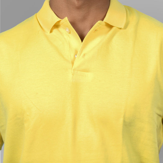 Cotton Tshirts (Lemon Yellow) - SPORTS VILLA