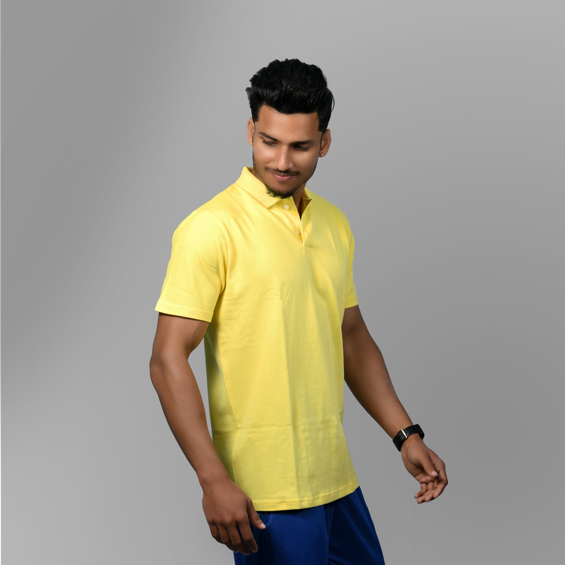 Cotton Tshirts (Lemon Yellow) - SPORTS VILLA