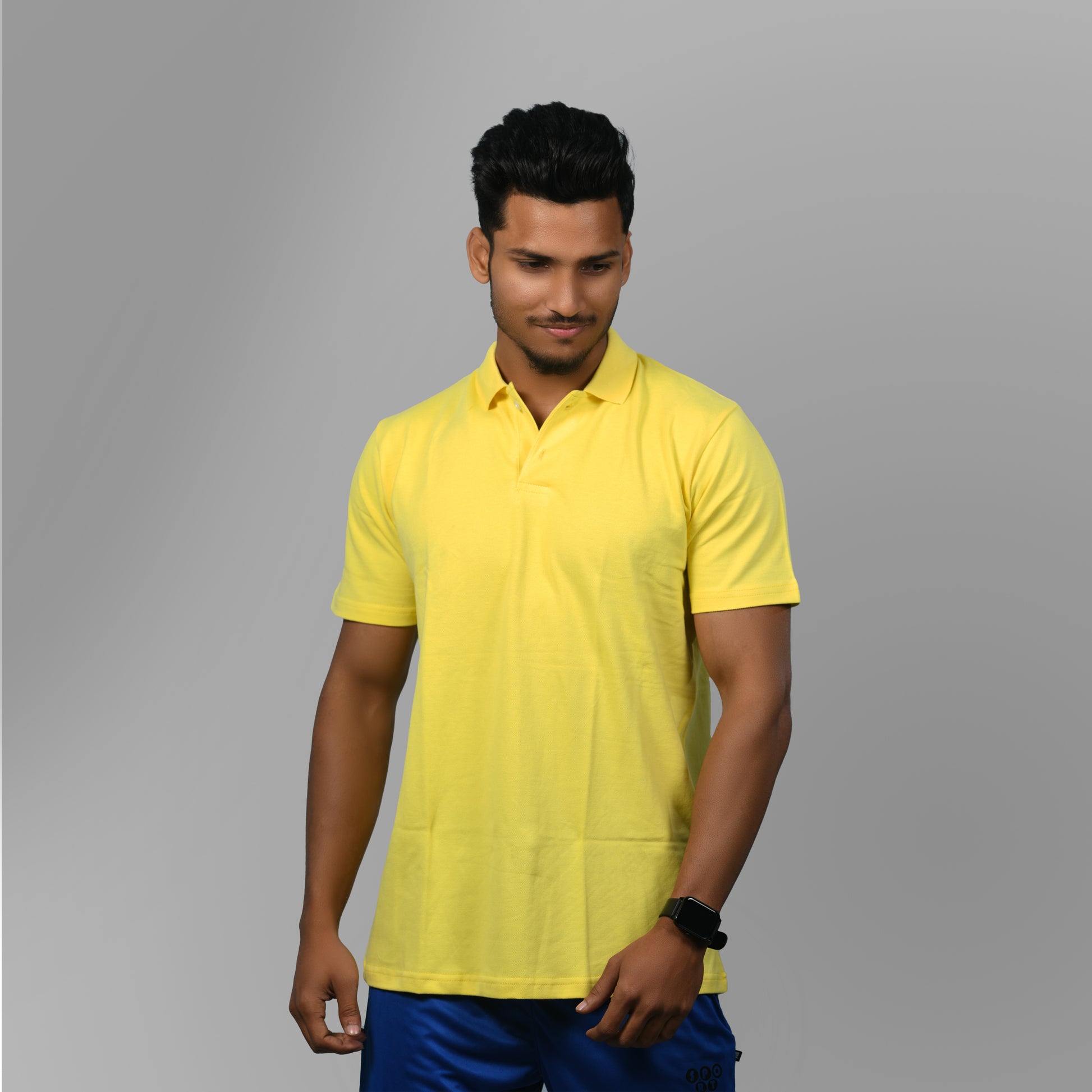 Cotton Tshirts (Lemon Yellow) - SPORTS VILLA