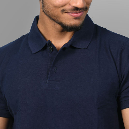 Cotton Tshirts (Navy Blue) - SPORTS VILLA