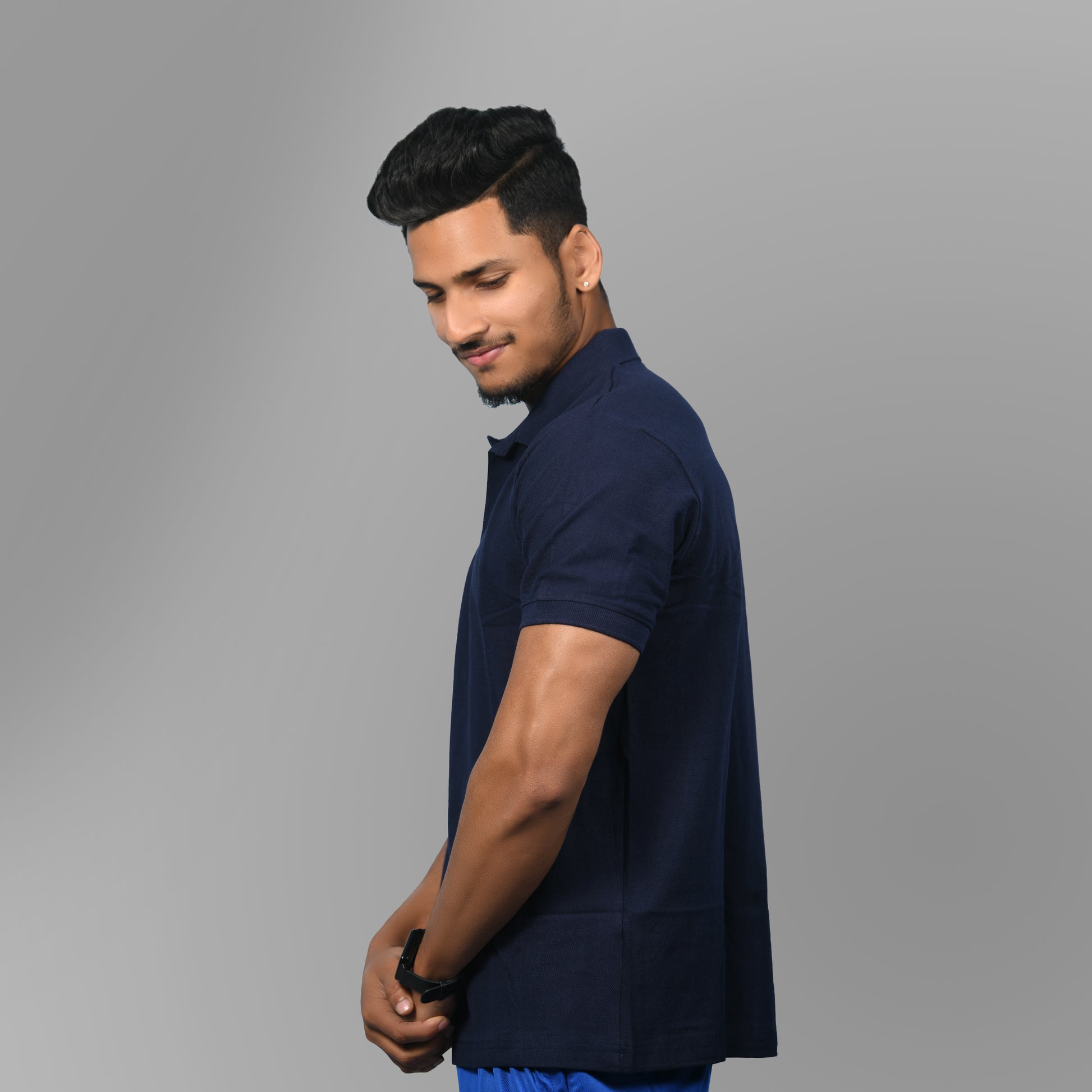 Cotton Tshirts (Navy Blue) - SPORTS VILLA