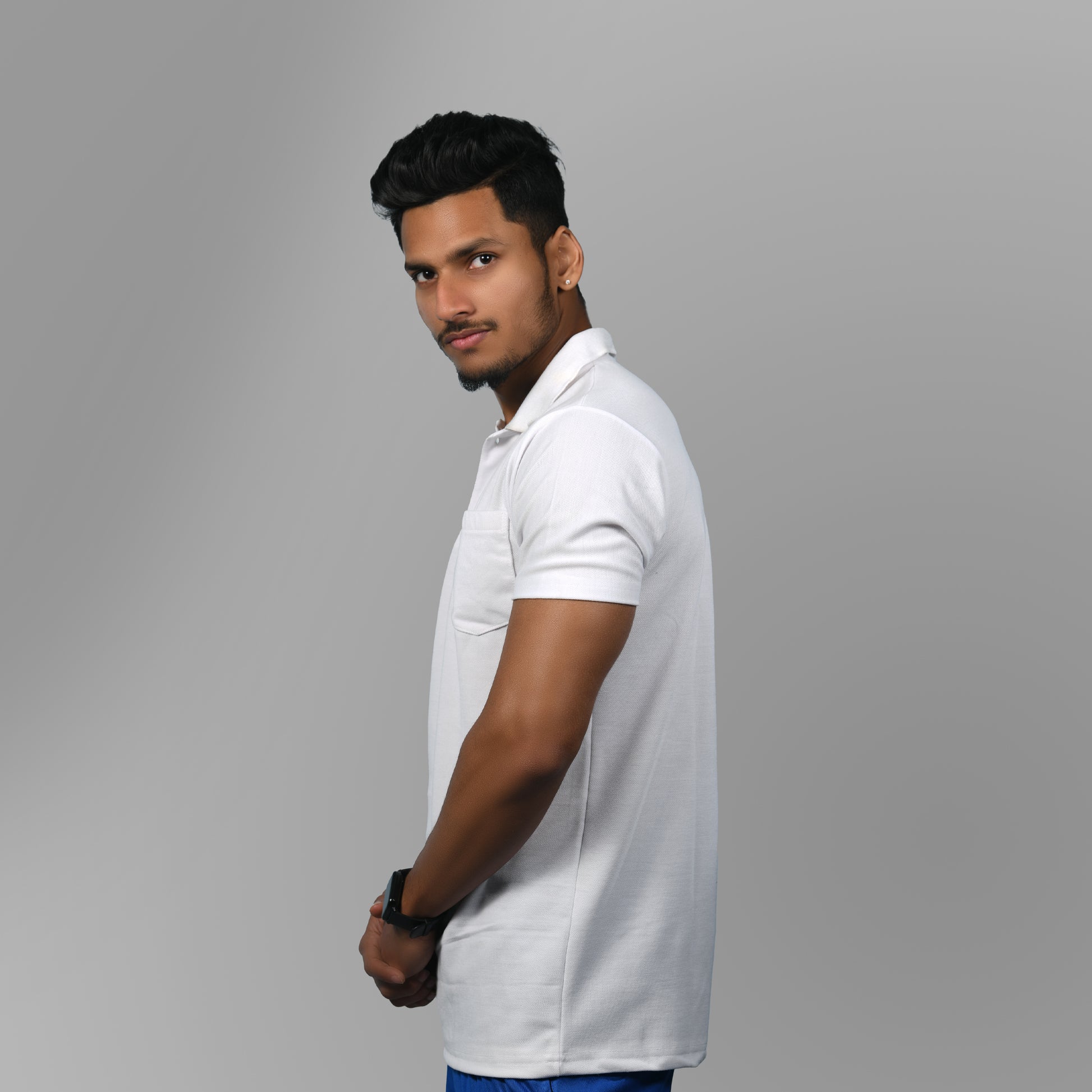 Cotton Tshirt (White) - SPORTS VILLA