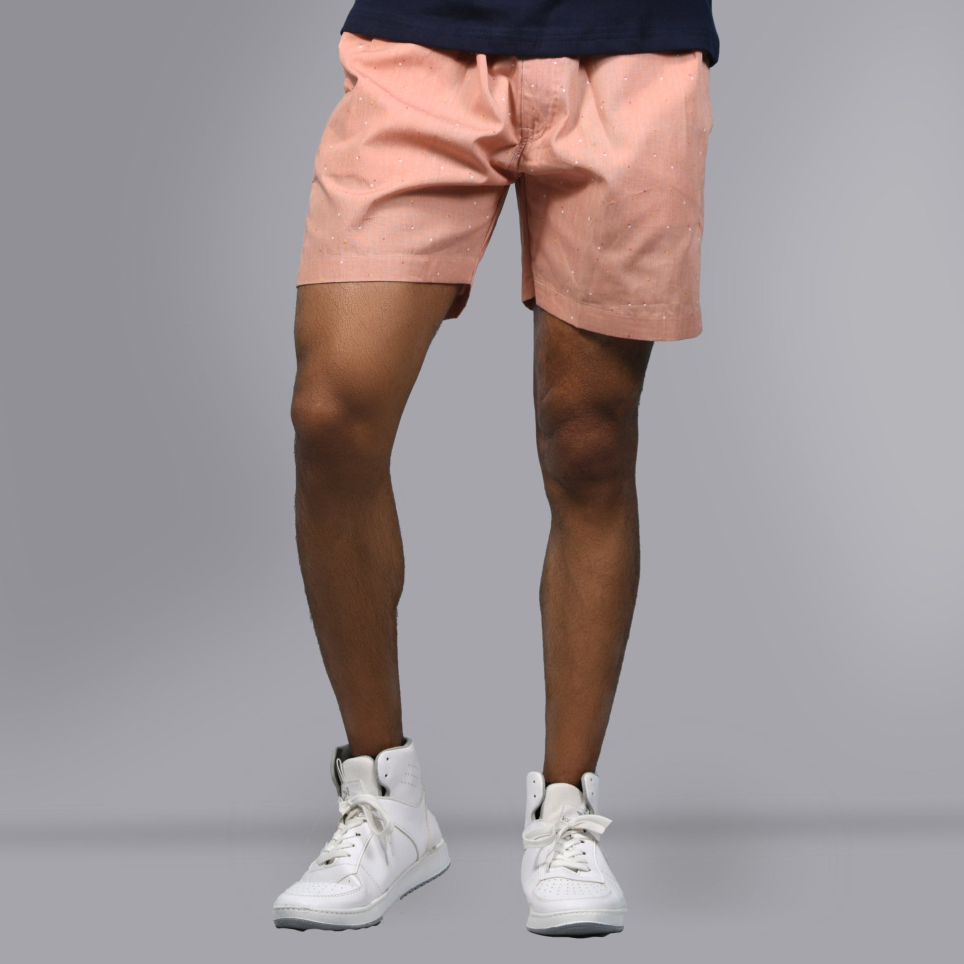 Cotton Shorts - Peach - SPORTS VILLA