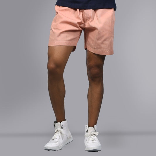 Cotton Shorts - Peach - SPORTS VILLA