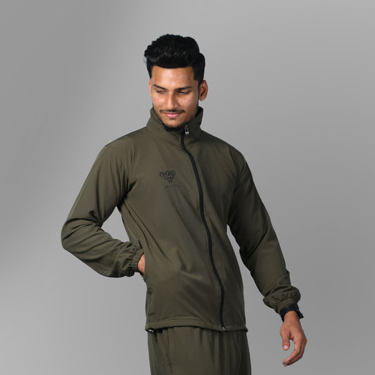 Mesh Windcheater Jacket (Army Green) - SPORTS VILLA