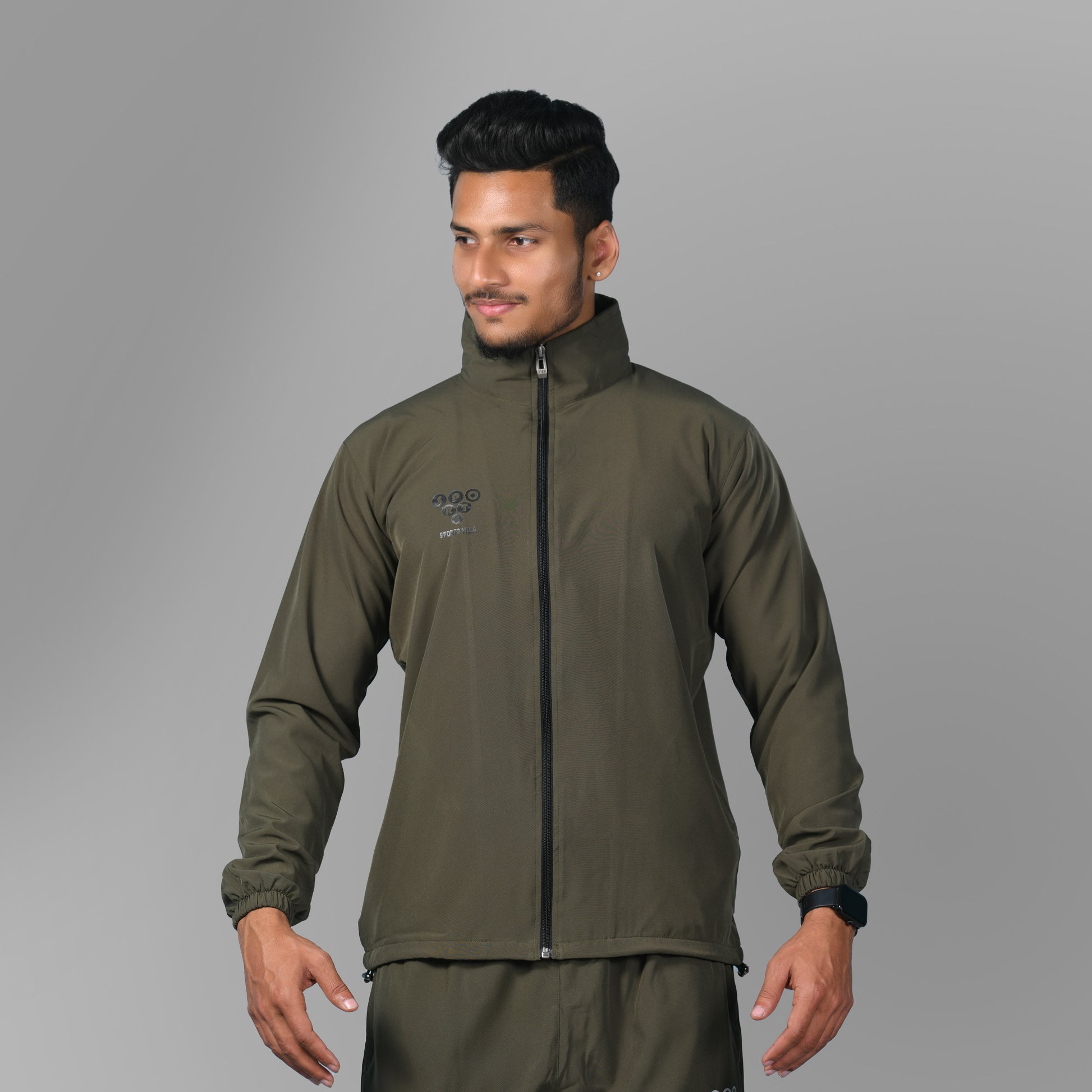 Mesh Windcheater Jacket (Army Green) - SPORTS VILLA