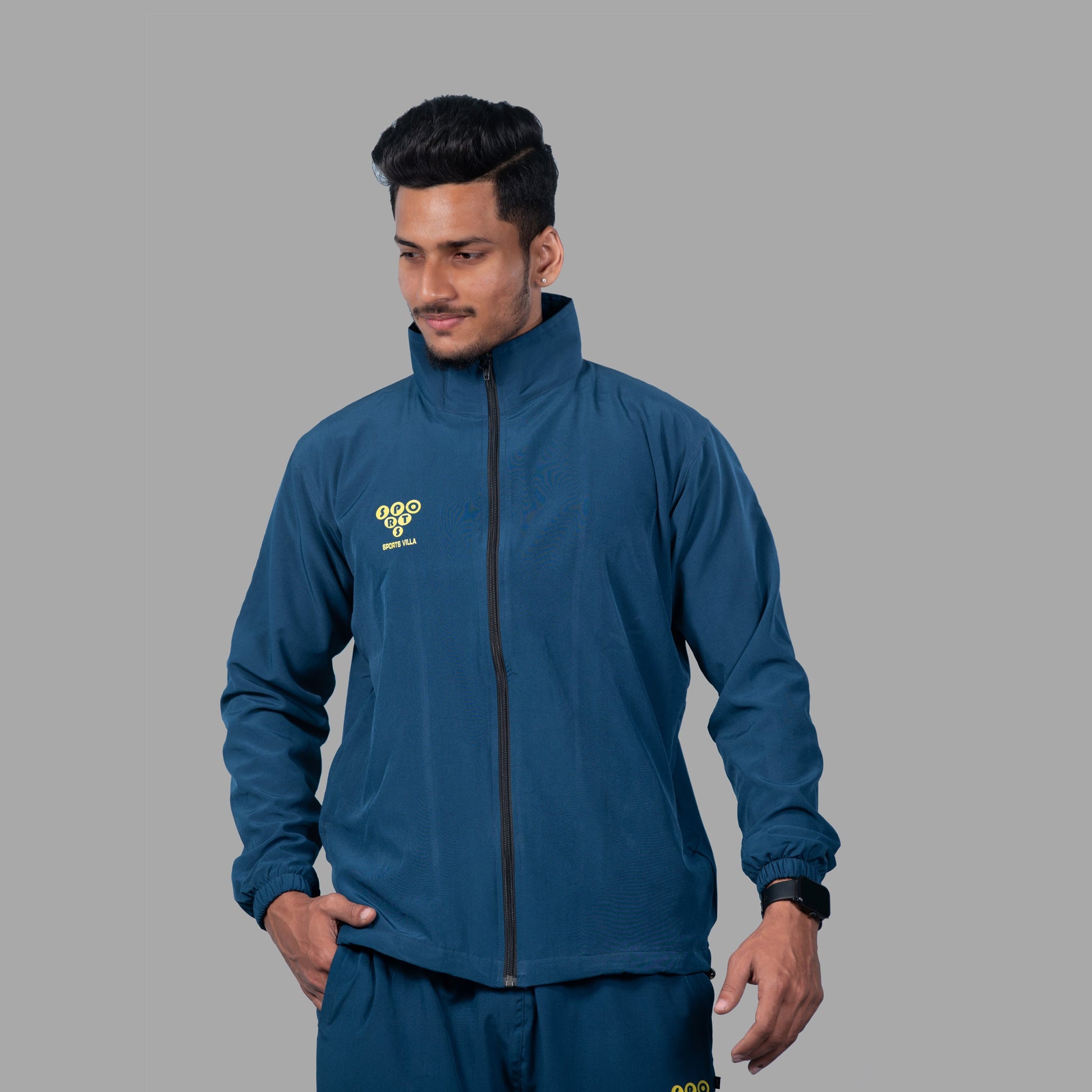 Windcheater Jacket for Men - Cobalt Blue - SPORTS VILLA