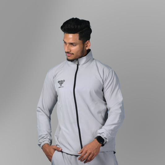 Windcheater Jacket for Men - Light Grey - SPORTS VILLA