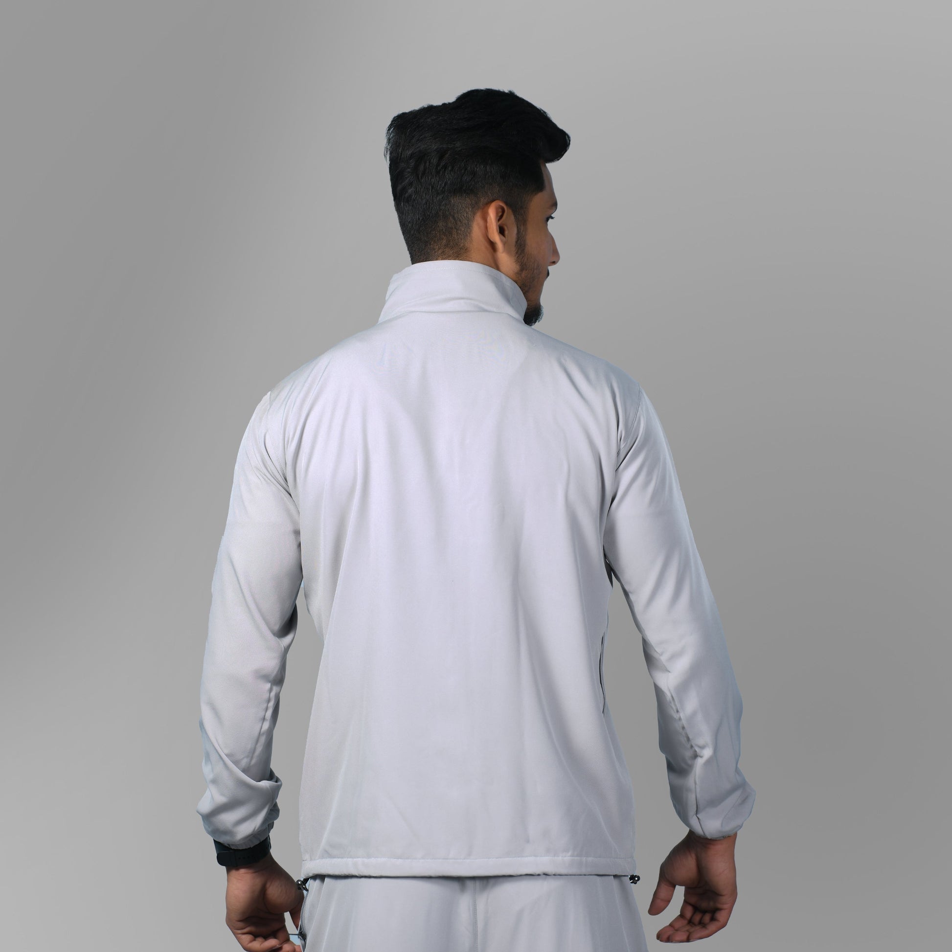 Windcheater Jacket for Men - Light Grey - SPORTS VILLA