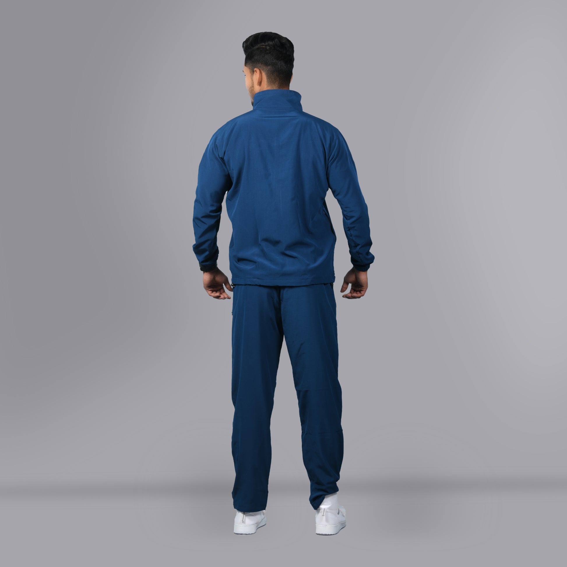 Mesh Windcheater Tracksuit (Cobalt Blue) - SPORTS VILLA