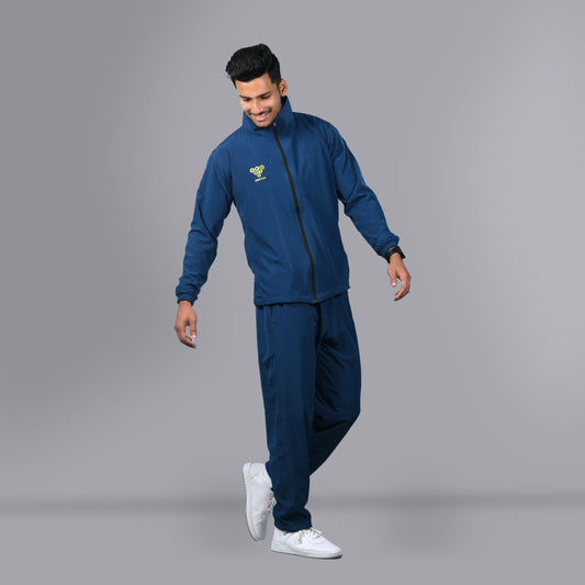 Mesh Windcheater Tracksuit (Cobalt Blue) - SPORTS VILLA