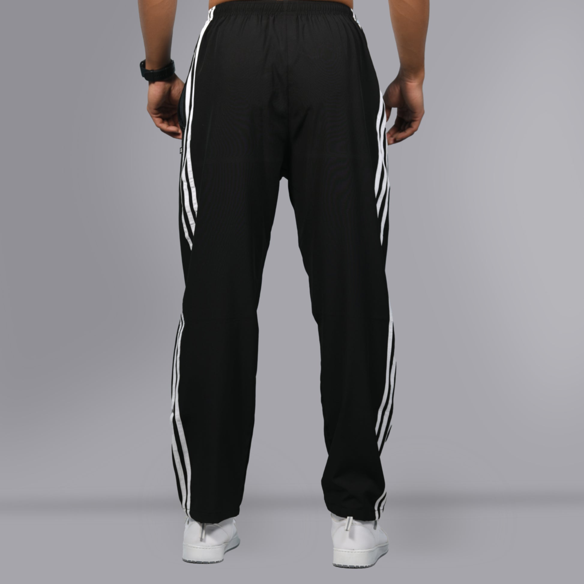 NOM Trouser (Striped Black) - SPORTS VILLA