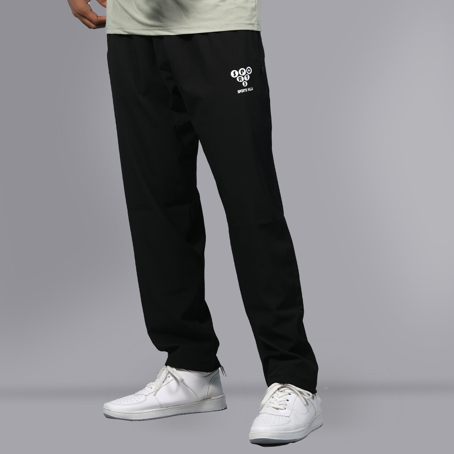 Mesh Windcheater Trouser (Black) - SPORTS VILLA