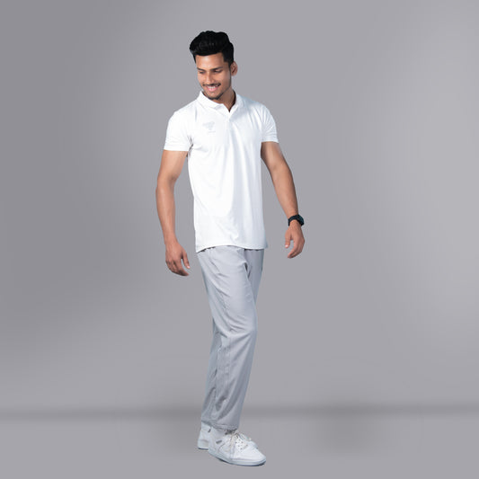 Mesh Windcheater Trouser (Light Grey) - SPORTS VILLA
