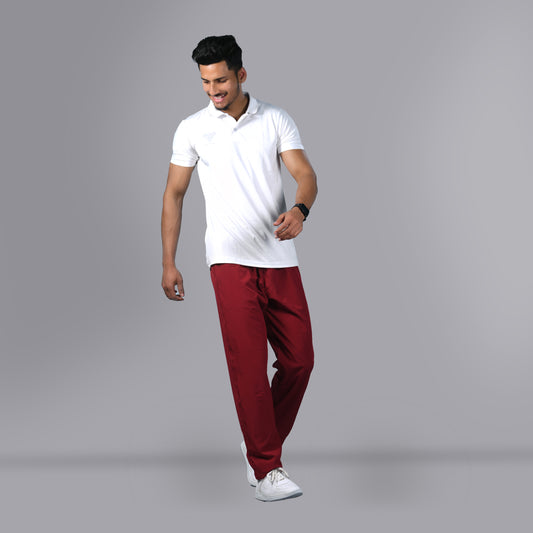 Mesh Windcheater Trouser (Maroon) - SPORTS VILLA