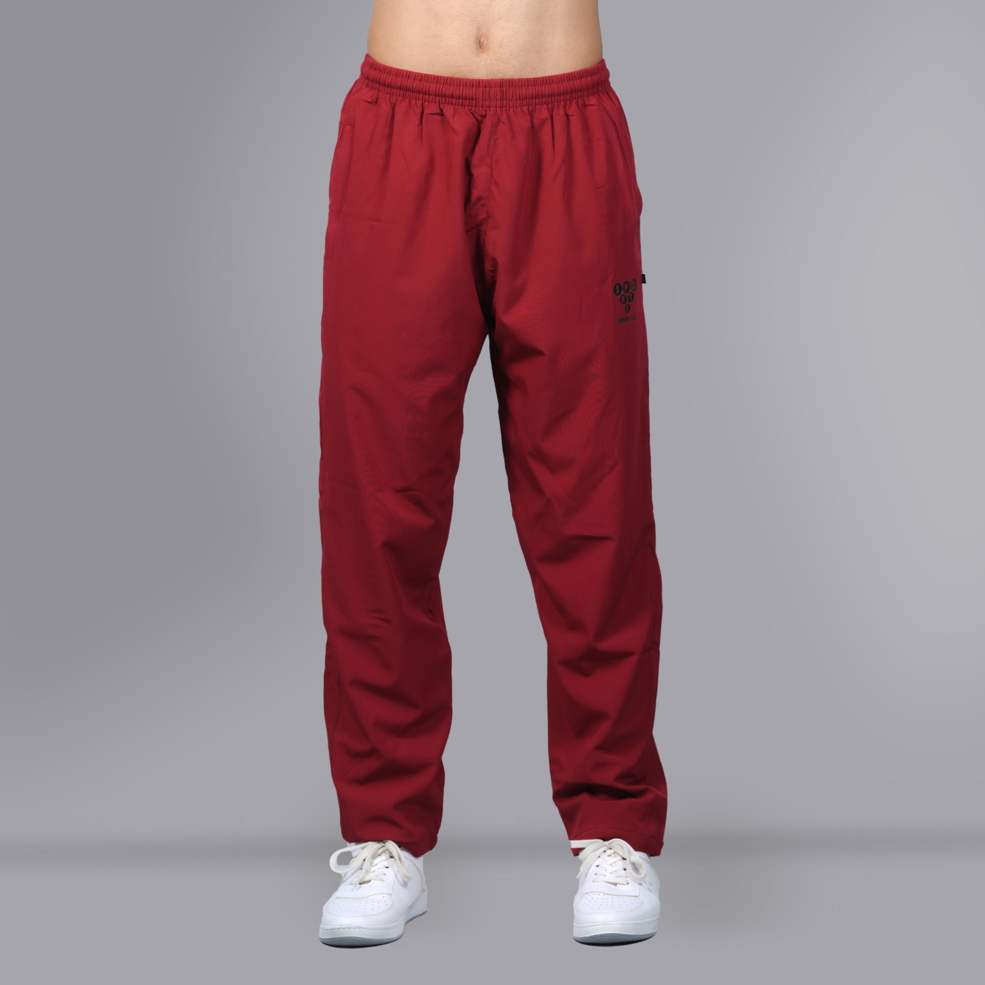 Mesh Windcheater Trouser (Maroon) - SPORTS VILLA