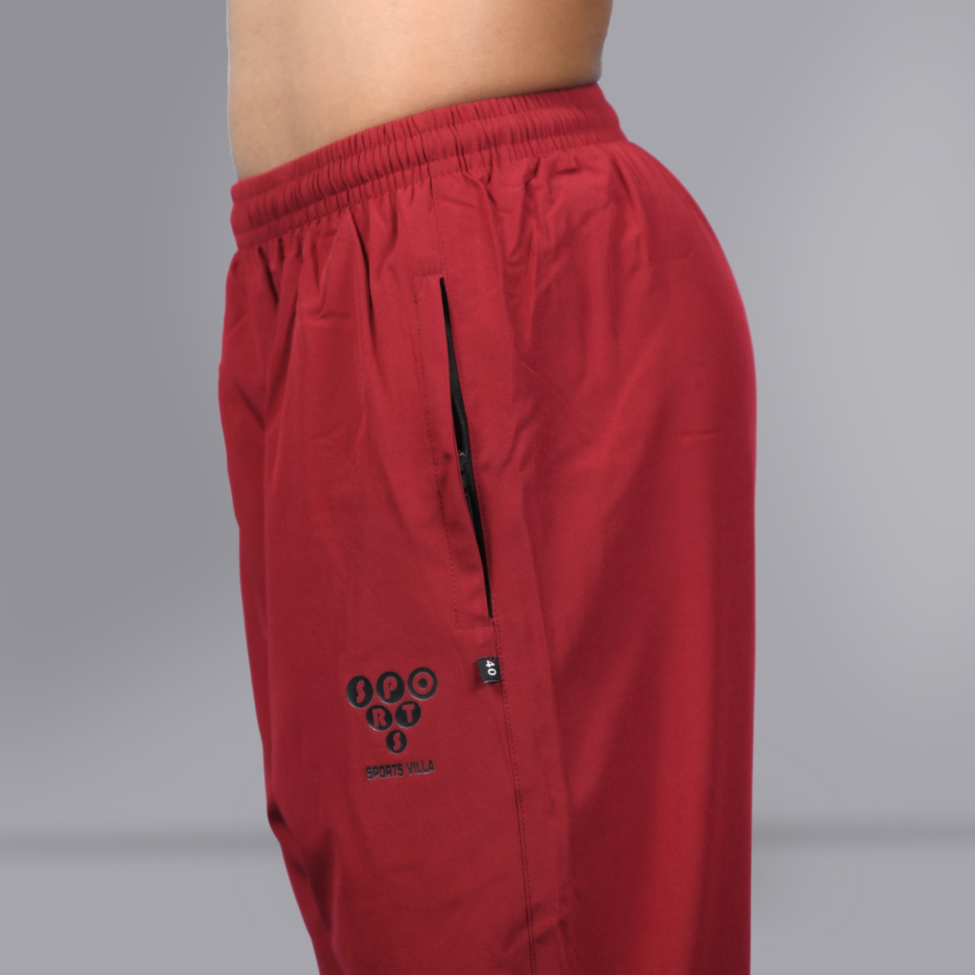 Mesh Windcheater Trouser (Maroon) - SPORTS VILLA