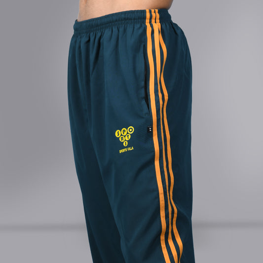 Mesh Windcheater Trouser (Striped Midnight Green) - SPORTS VILLA