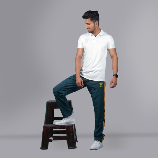 Mesh Windcheater Trouser (Striped Midnight Green) - SPORTS VILLA