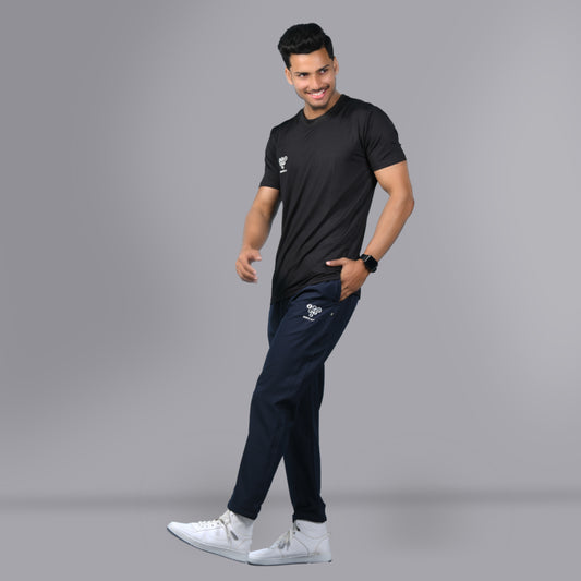 Mesh Windcheater Trouser (Navy Blue) - SPORTS VILLA