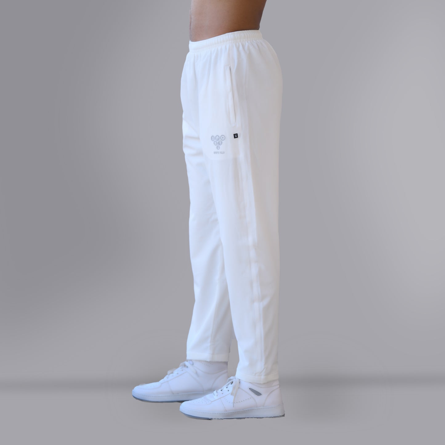 Mesh Windcheater Trouser (Off White) - SPORTS VILLA