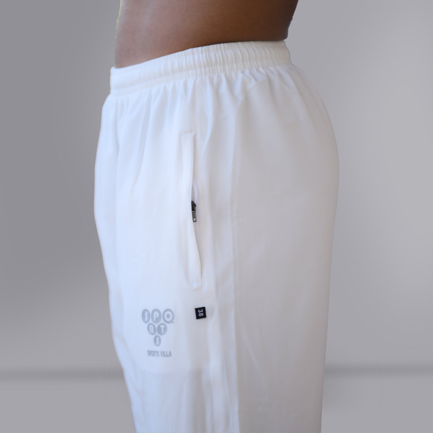 Mesh Windcheater Trouser (Off White) - SPORTS VILLA