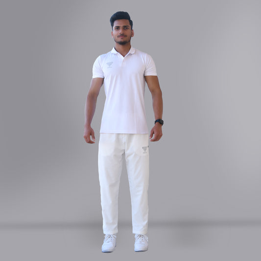 Mesh Windcheater Trouser (Off White) - SPORTS VILLA