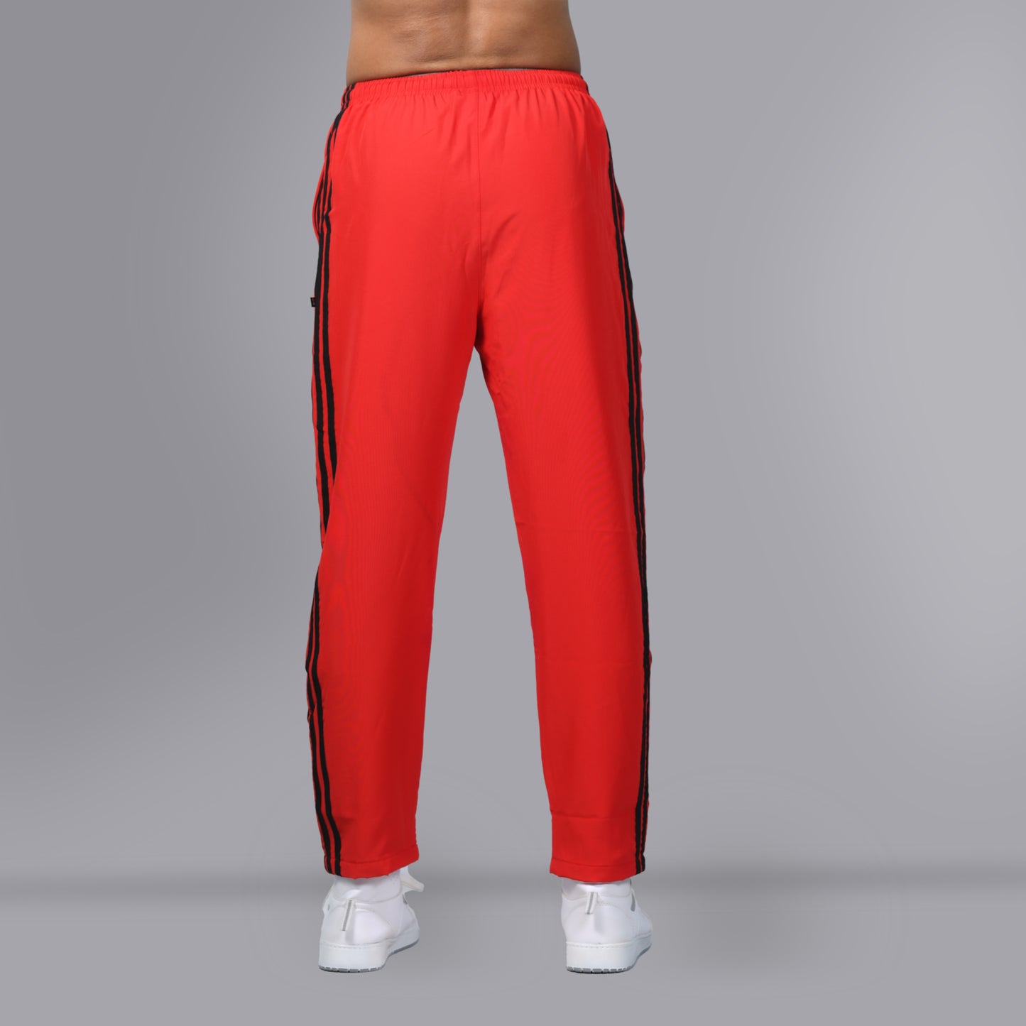 Mesh Windcheater Trouser (Striped Red) - SPORTS VILLA