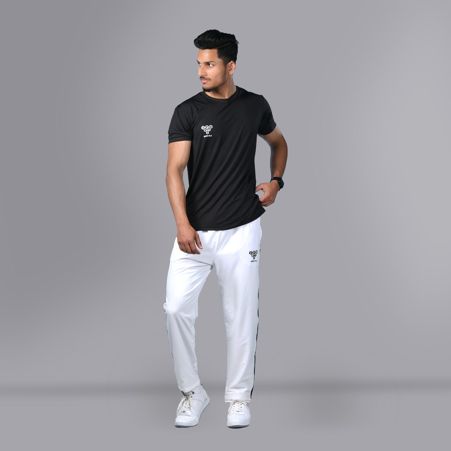 NOM Trouser (Striped White) - SPORTS VILLA