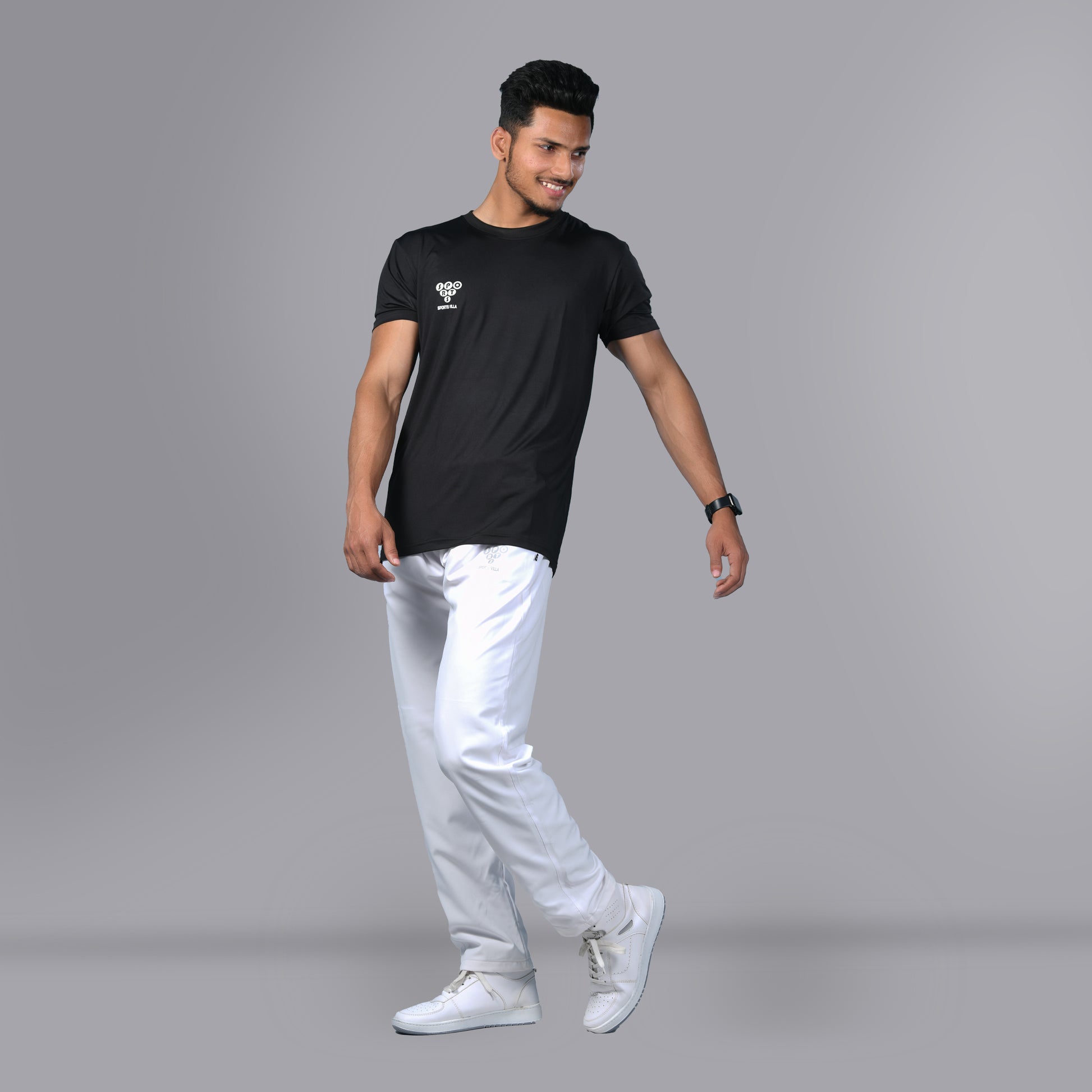 Mesh Windcheater Trouser (White) - SPORTS VILLA