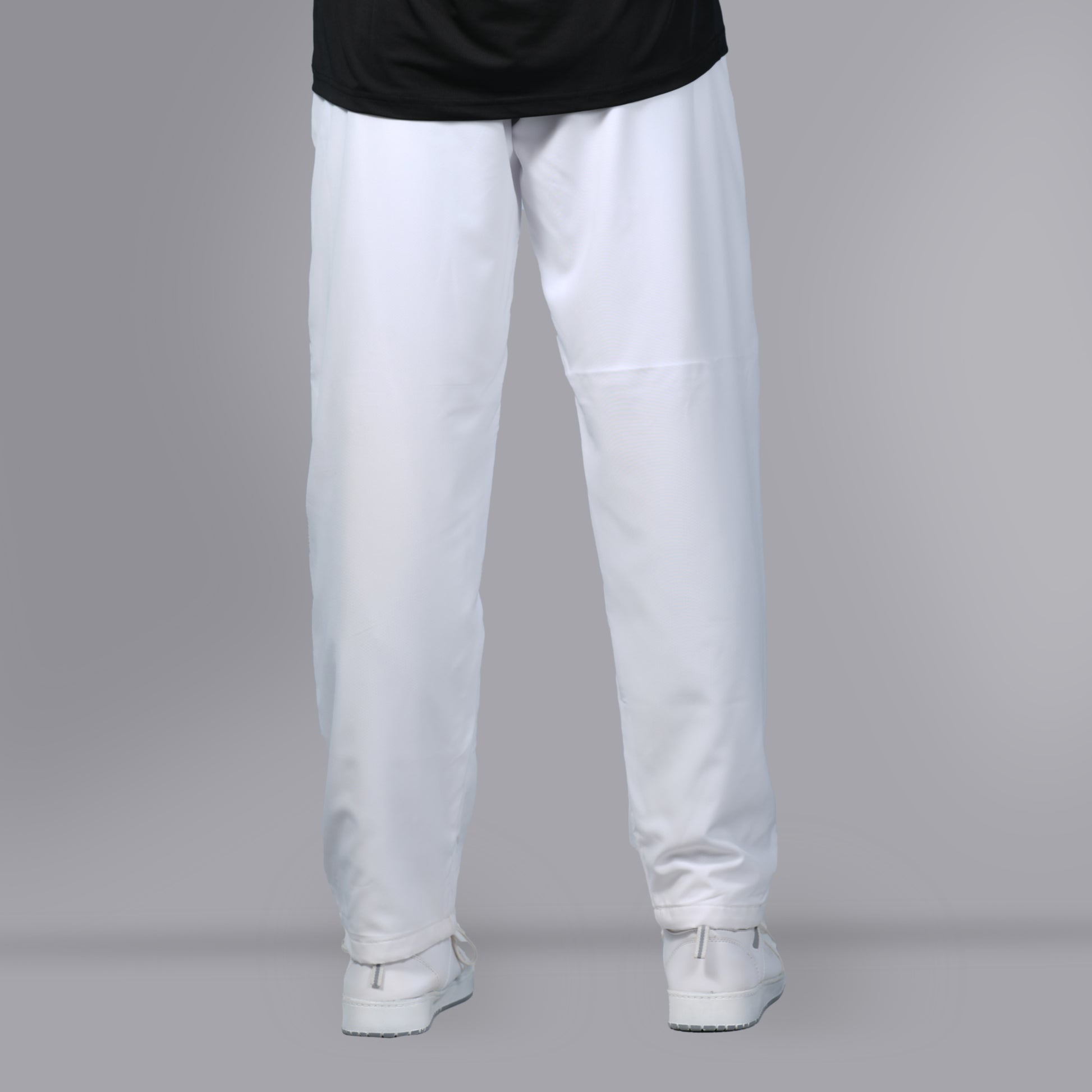 Mesh Windcheater Trouser (White) - SPORTS VILLA