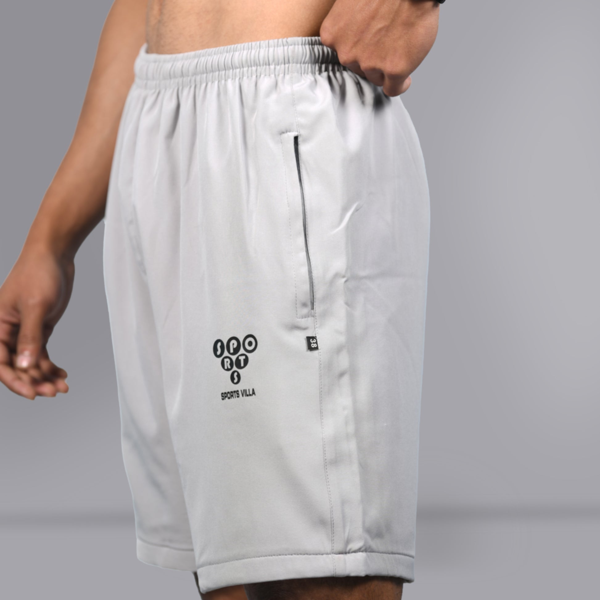 Mesh Shorts (Light Grey) - SPORTS VILLA