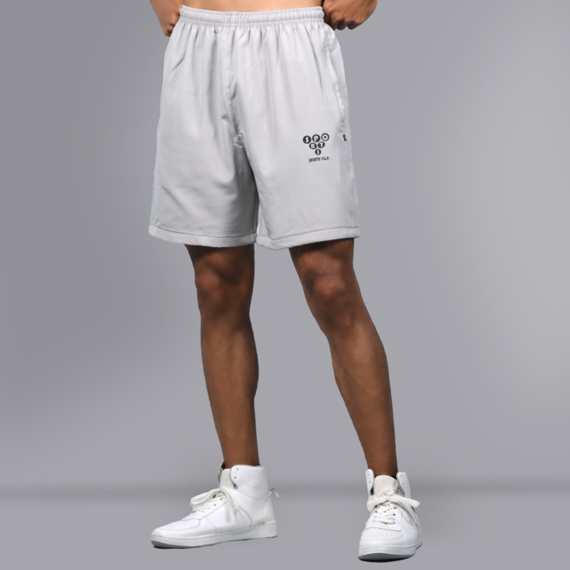Mesh Shorts (Light Grey) - SPORTS VILLA